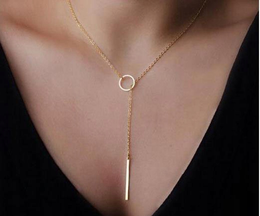 

Naszyjnik Choker Celebrytka Długi Boho Złoty 23