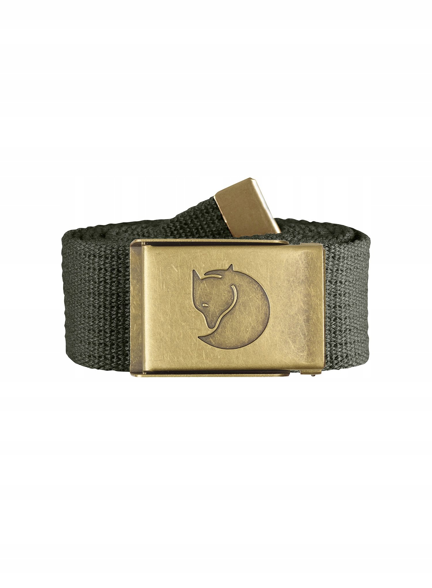 Pásek ke kalhotám Fjallraven Canvas Brass Belt 4 cm mountain grey