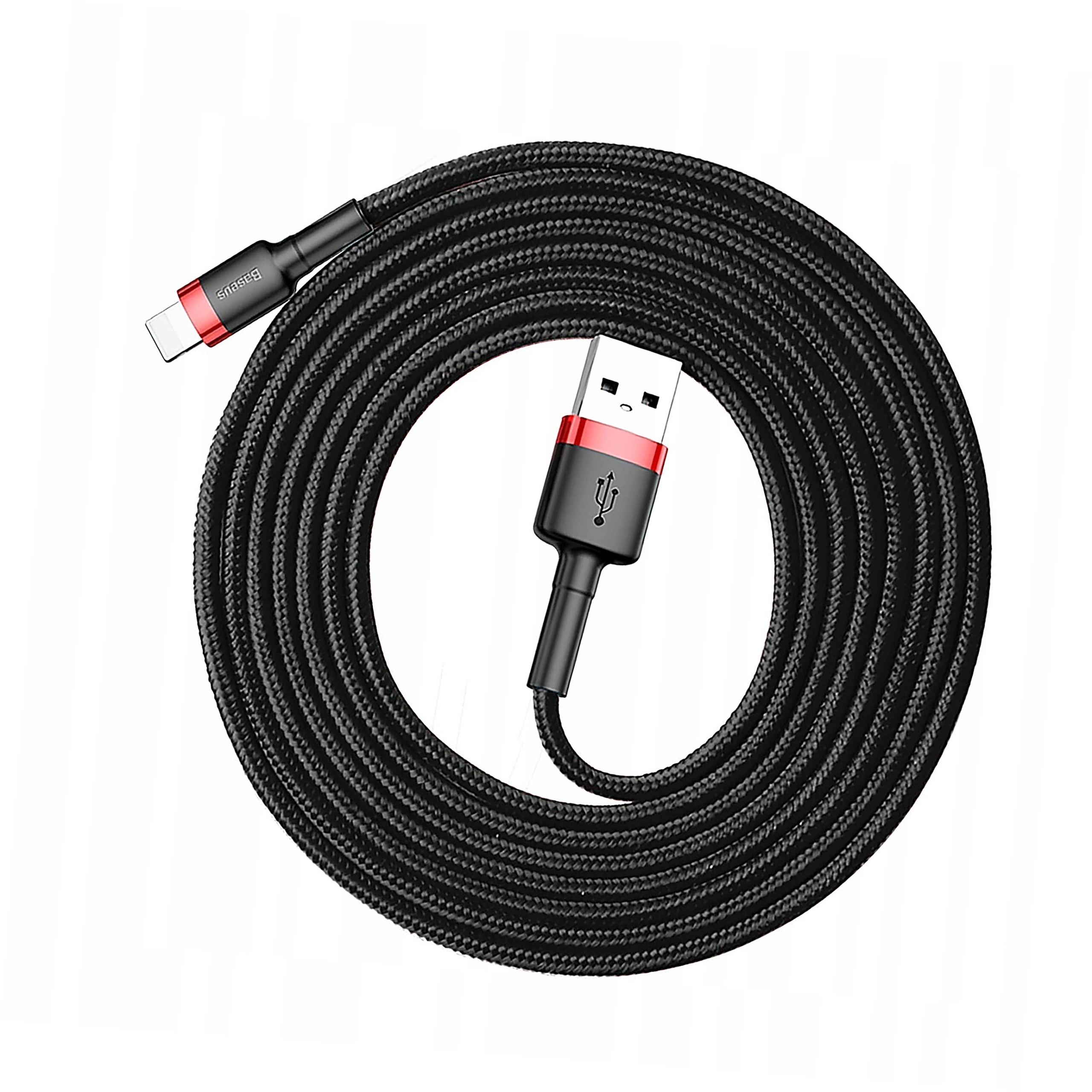 Kabel Baseus Cafule Usb-a Lightning 1.5A Qc 3.0 2 m czarno-czerwony