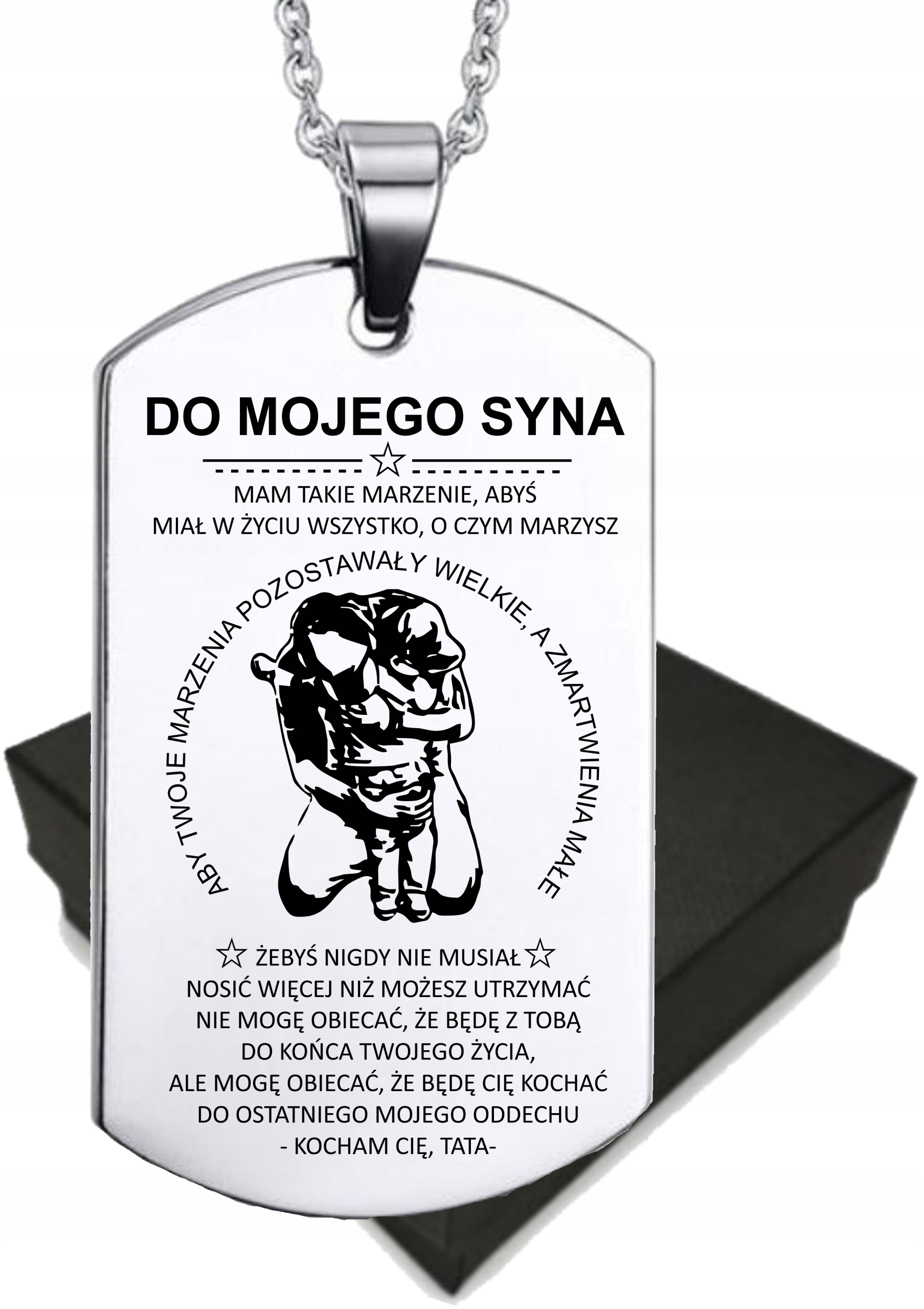 

Zawieszka z grawerem dla Syna od Taty