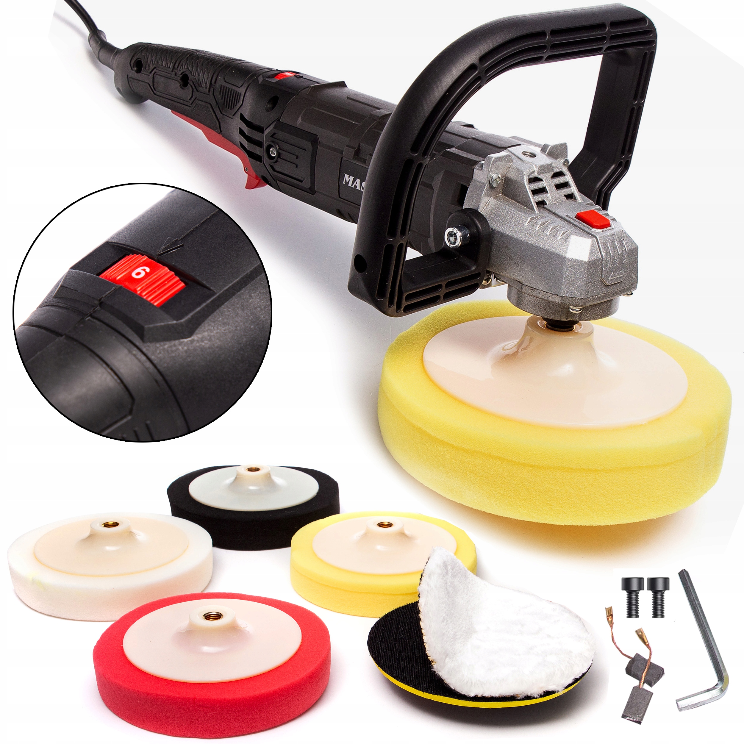 Automobilová S Regulací Otáček, Bruska 2600 W Houbičky Plst