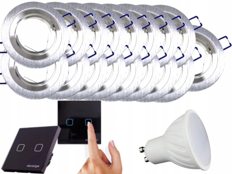 Sada Halogenové Led svítidlo 17x Vypínač +Žárovky