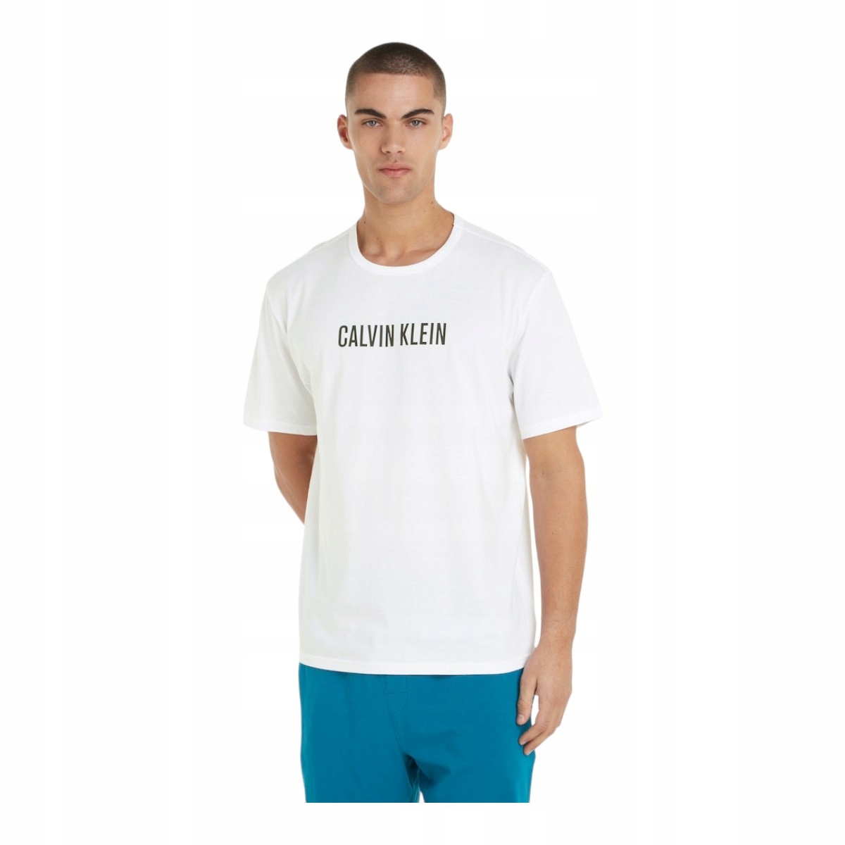 Calvin Klein Pánské Tričko S/s Crew Neck Bílá vel. M