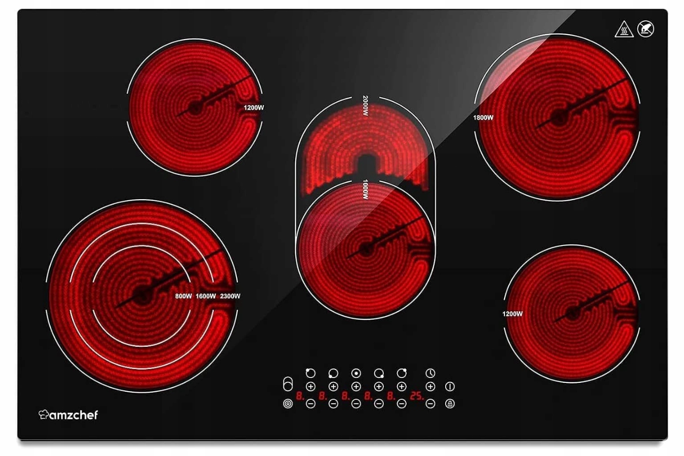 Vestavná keramická deska Amzchef FS-R85S-PQRSS01C