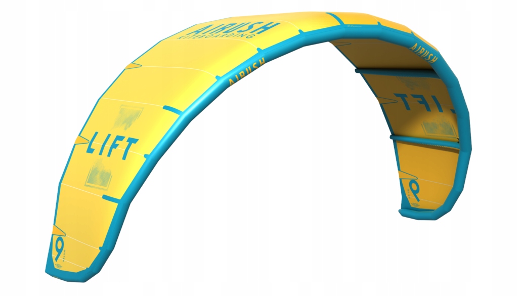 Létající drak Airush 2023 Lift V3 Yellow/blue 10 m2