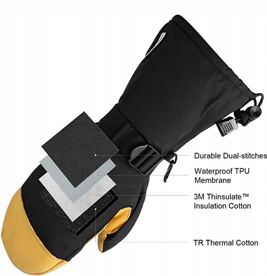 Rękawiczki zimowe OZERO 3MThinsulate Marka inna