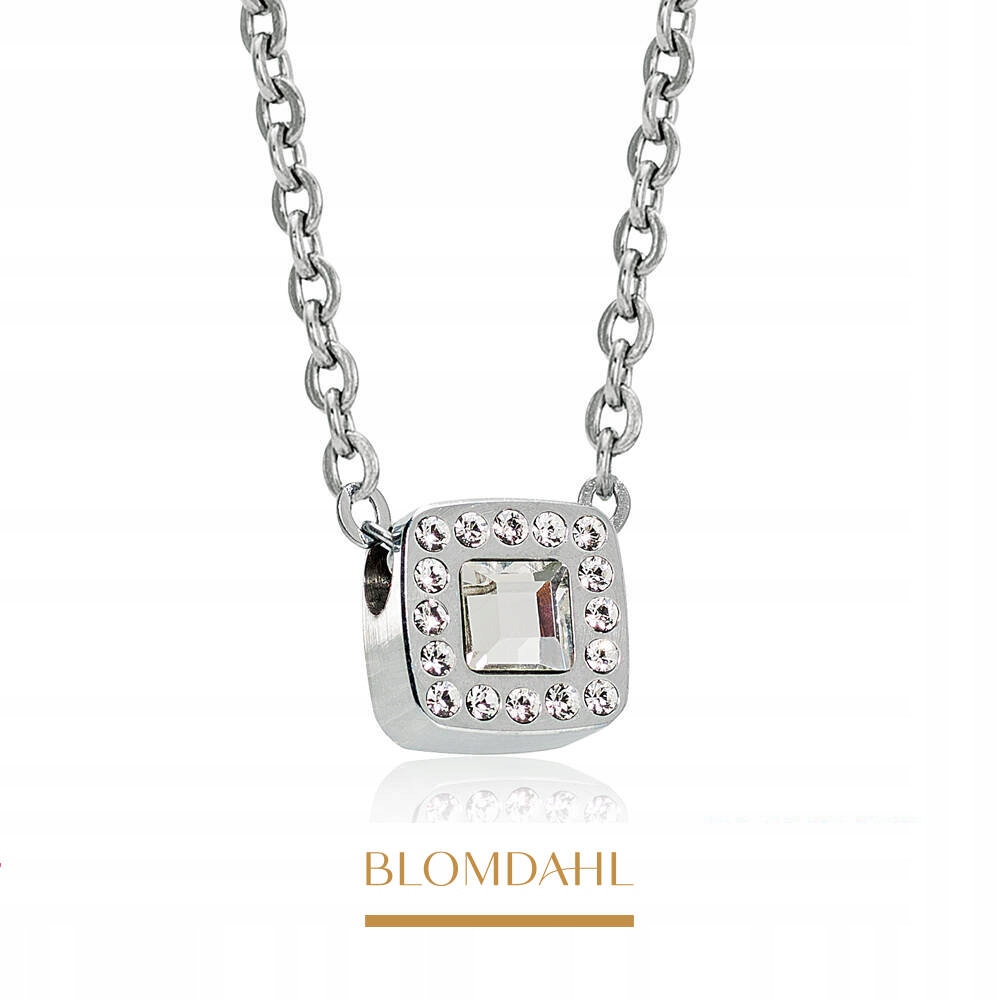 Blomdahl Hypoalergenní Náhrdelník Brilliance Cushion Crystal 8 mm