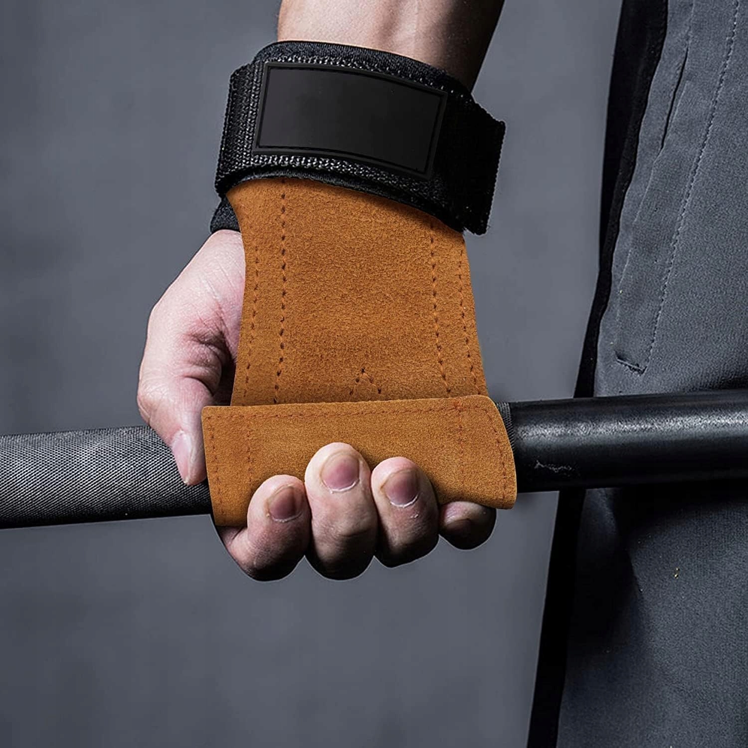 TRWAŁA SKÓRA BYDLĘCA RĘKAWICE DO MARTWEGO CIĄGU USTABILIZUJ NADGARSTEK Marka inna