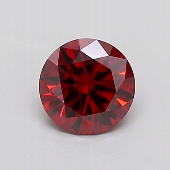 Diament laboratoryjny kolorowy 1.08ct ROUND Fancy Deep Brownish Orange VS1