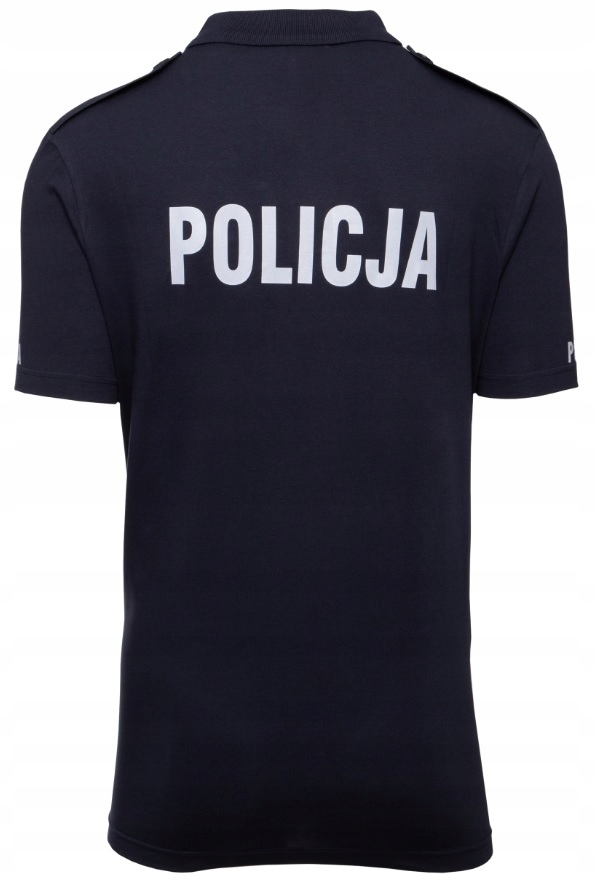 KOSZULKA Policyjna POLO POLICJA NOWY WZÓR GRANAT M Wzór dominujący napisy