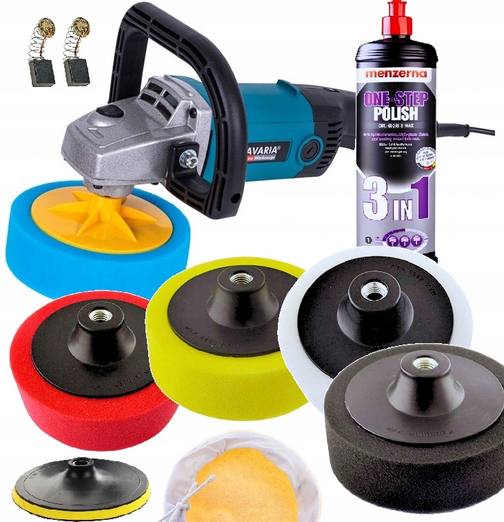 

Profesjonalna Polerka 2950W 4XGĄBKA+PASTA Menzerna