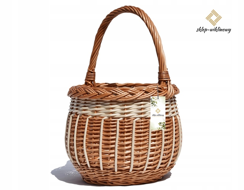 Polský nákupní košík Košík na houby Proutěný koš Sklep Wiklinowy Boler