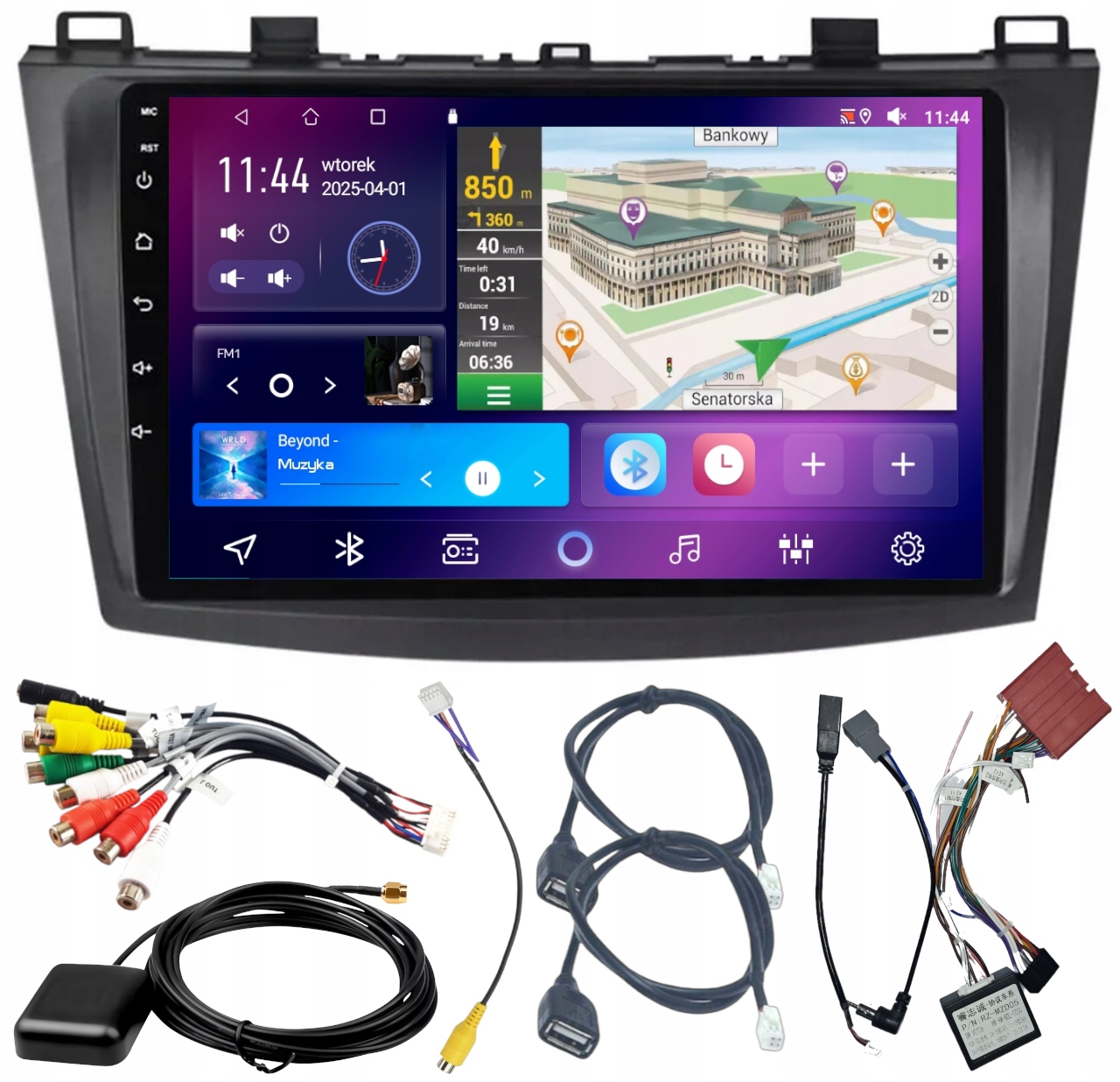 Autorádio Carplay Mazda 3 2010-2013 Bt Wifi Bt Android 4GB 64GB