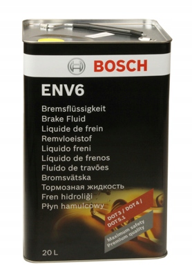 Bosch Brzdová Kvapalina ENV6 20L Nahrádza: DOT3/DOT4/DOT4HP/DOT4SUPER
