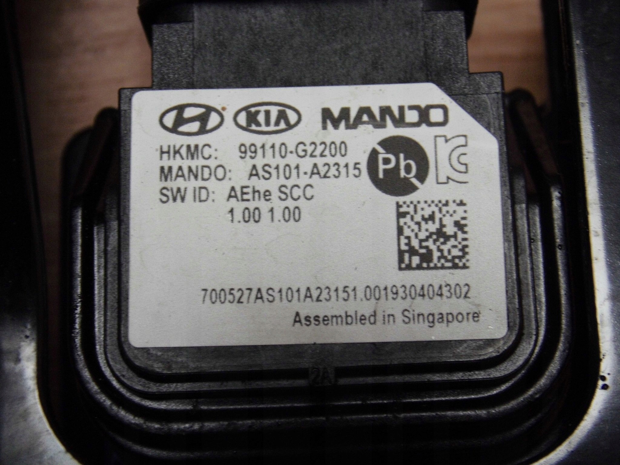 Hyundai Ioniq distronic radar sensor 99110G2200
