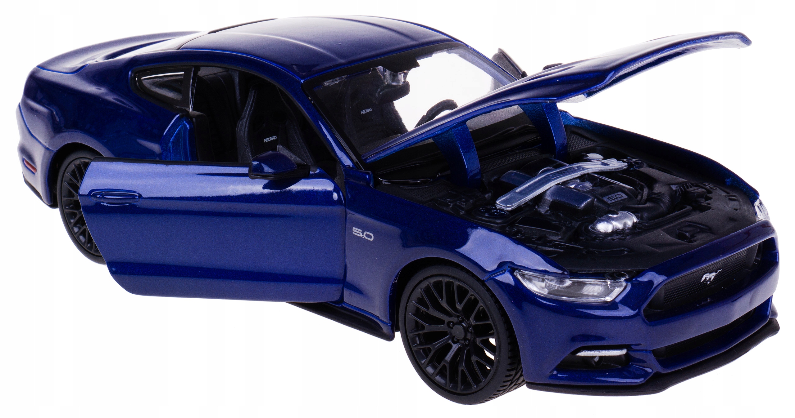 Ford Mustang Gt 2015 Model Kovový Maisto 1:24 Námořnický Modrý
