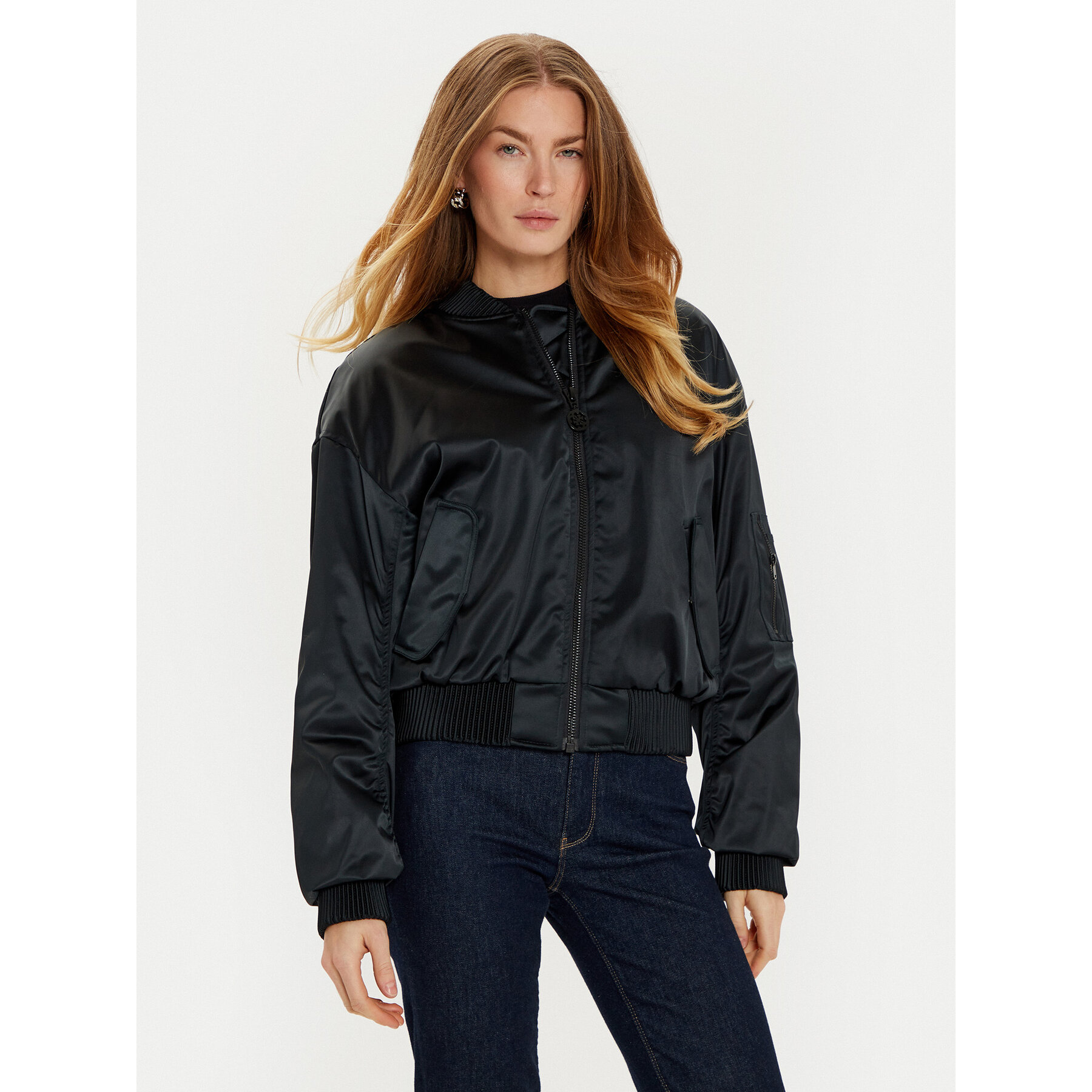 Guess Damskie Kurtka bomber Czarny