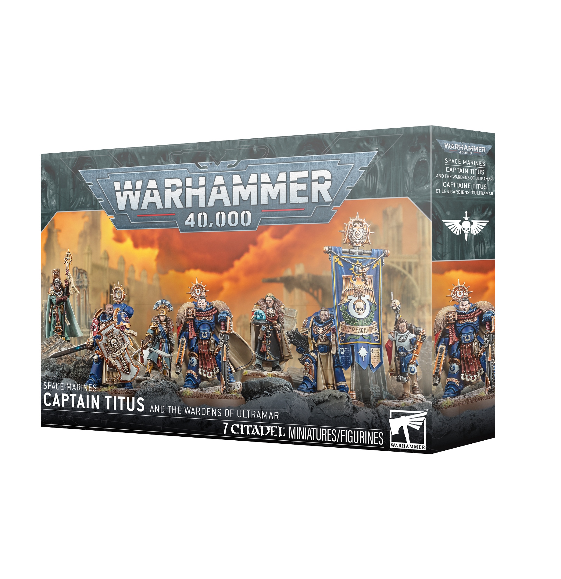 WARHAMMER 40K - SPACE MARINES CAPTAIN TITUS & THE WARDENS OF ULTRAMAR