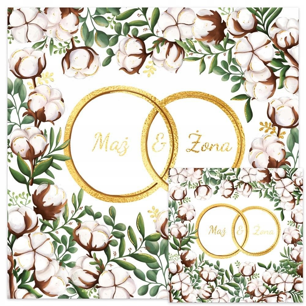 KARNET KWD ŚLUB BAWEŁNA