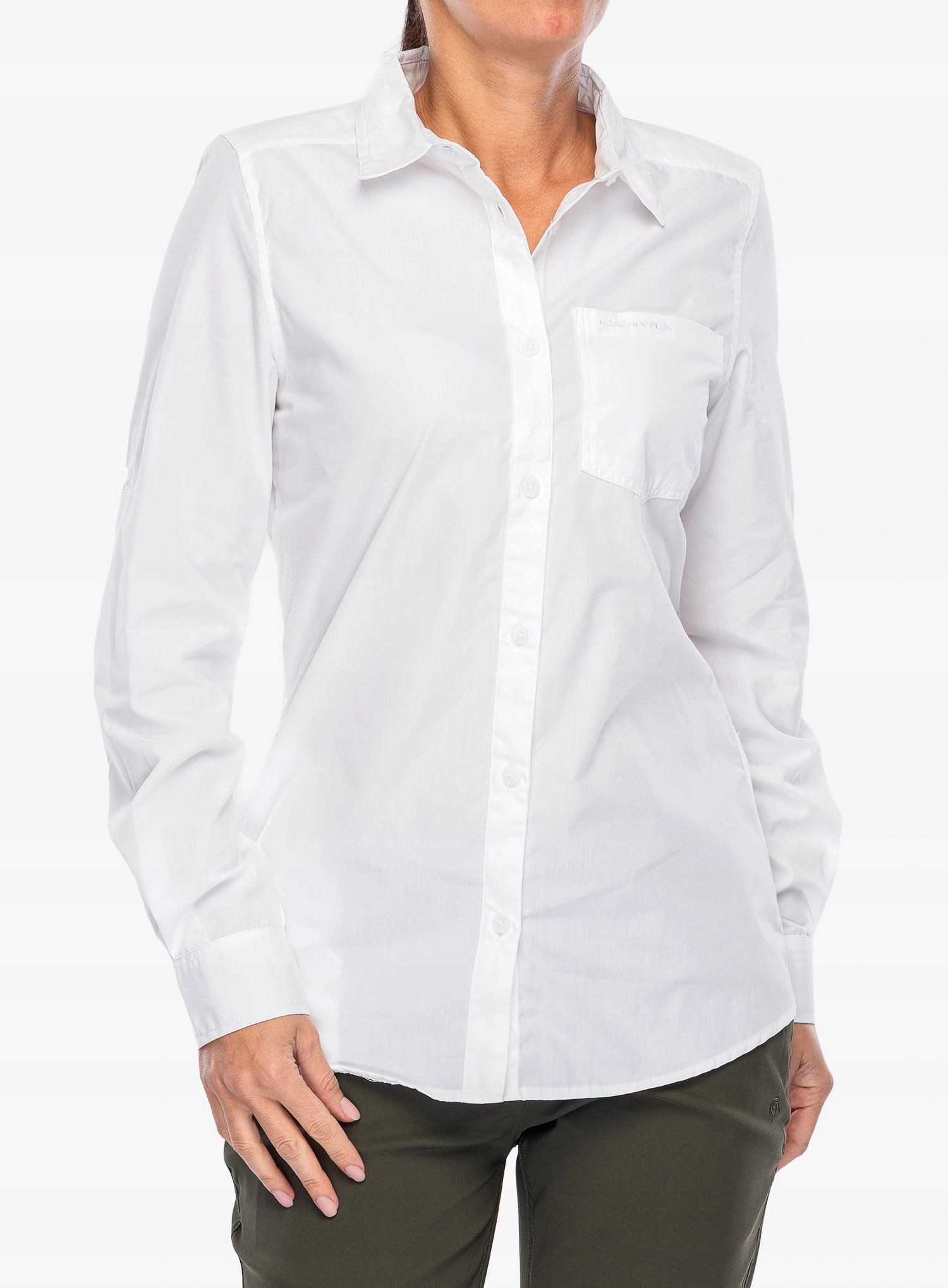 Dámská košile proti komárům Craghoppers Kiwi III Ls bílá 16 (XL)