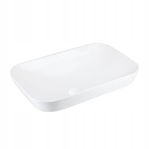 Komfortné Umývadlo Na Dosku Corsan Intero UC5580WH 53x33x17 Biela Zátka