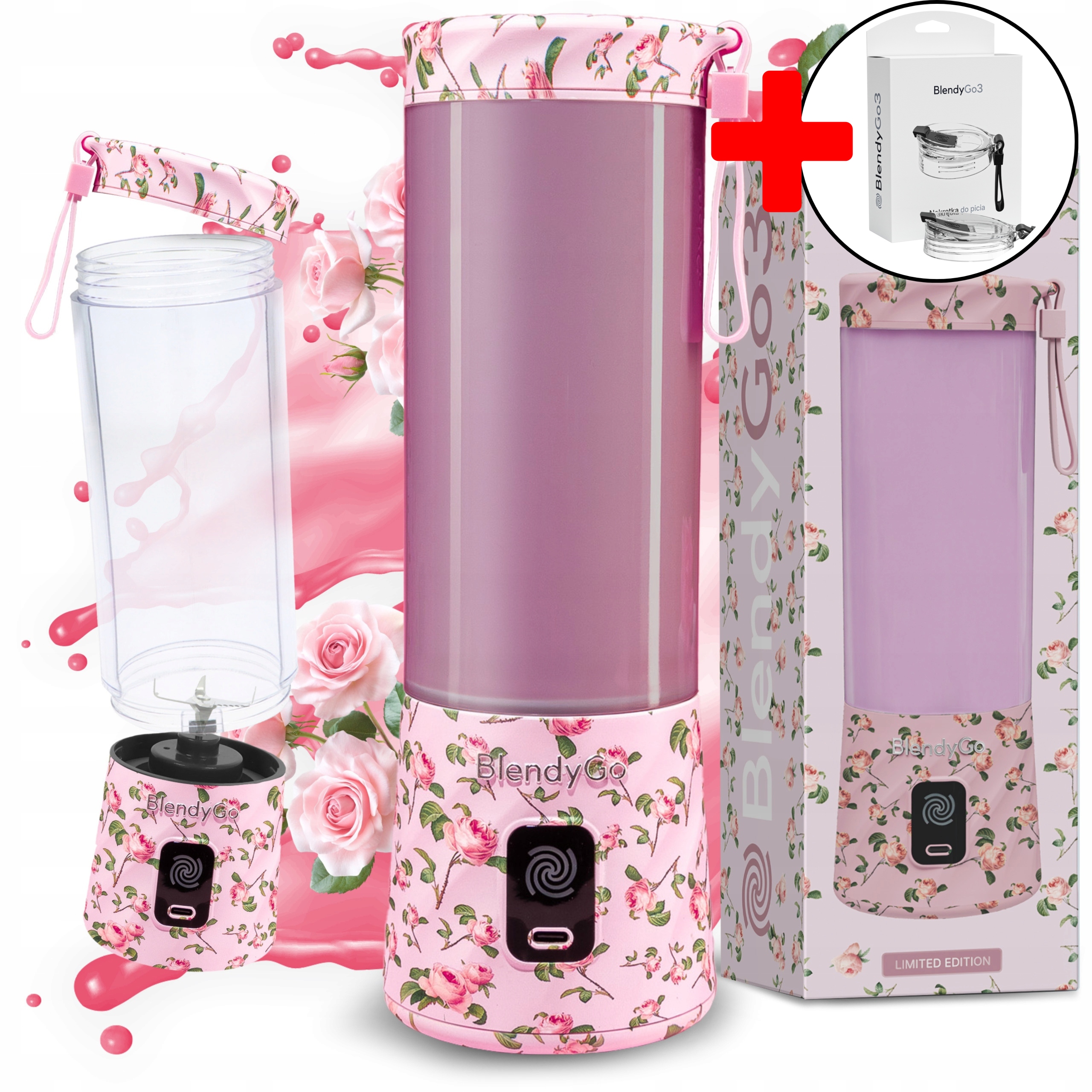 Originální mixér BlendyGo 3 – Bezdrátový Usb Dárek Náustek Dárek
