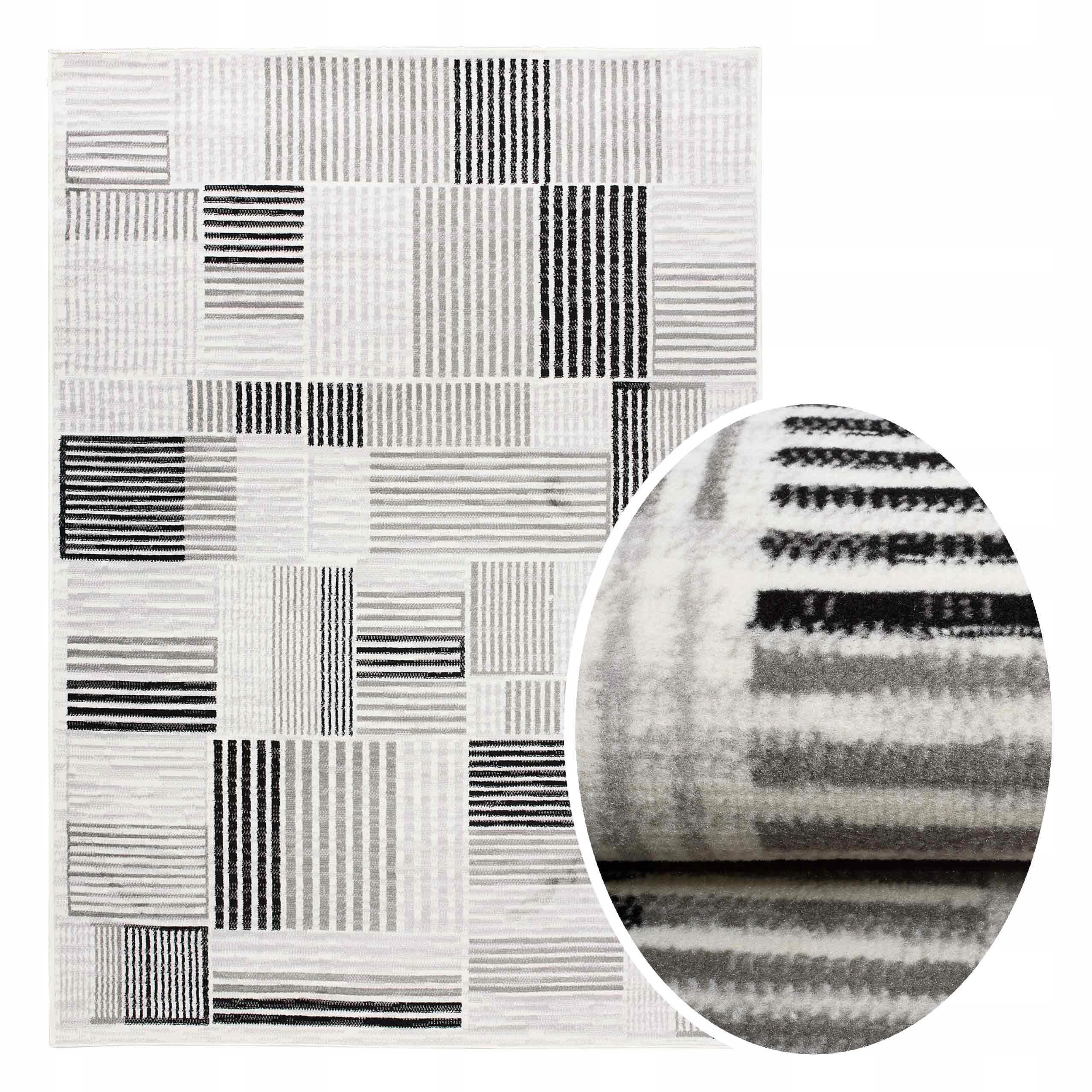 

Modny Dywan Salonu Pokoju Bcf Szary Boho 160x230