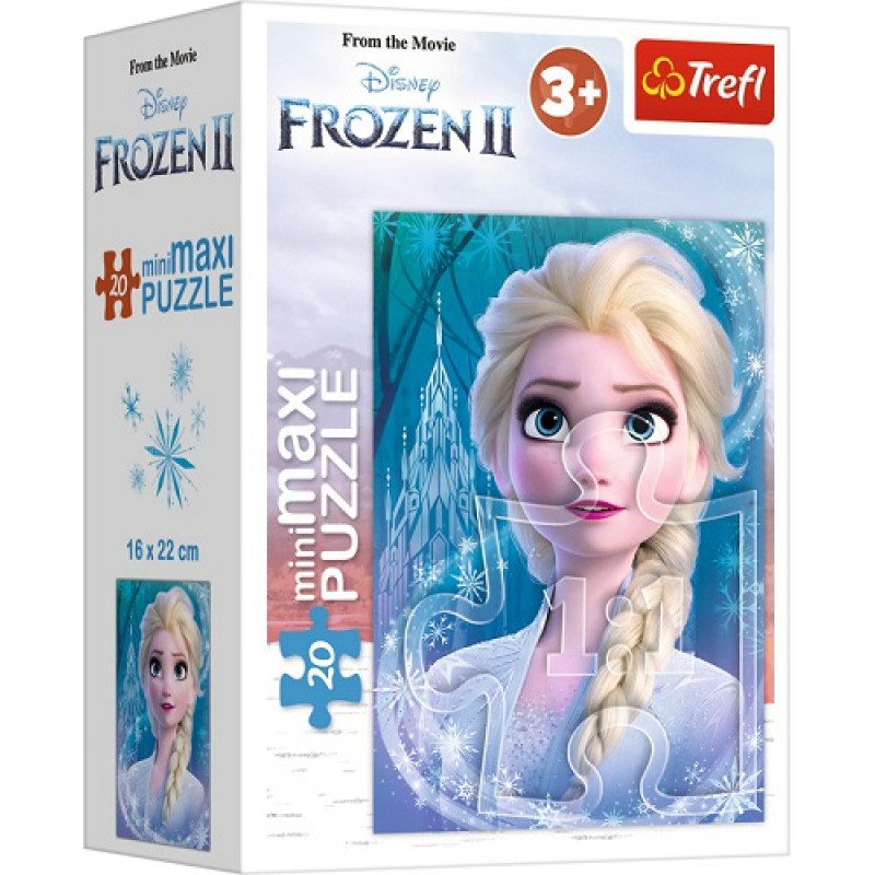 

Puzzle 20el Frozen Kraina Lodu mini