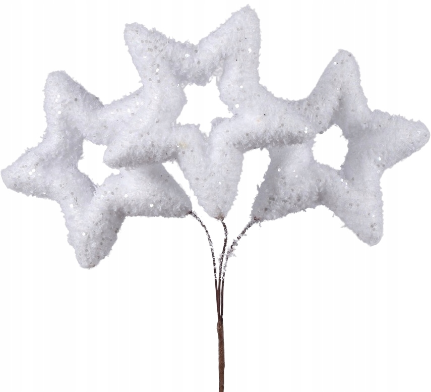 

3x Gwiazdki Na Piku Dekoracja Święta Wianek Stroik