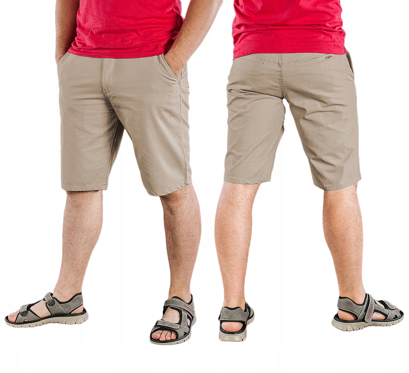 

Krótkie Spodenki Męskie Szorty Bridle 102 cm beżow