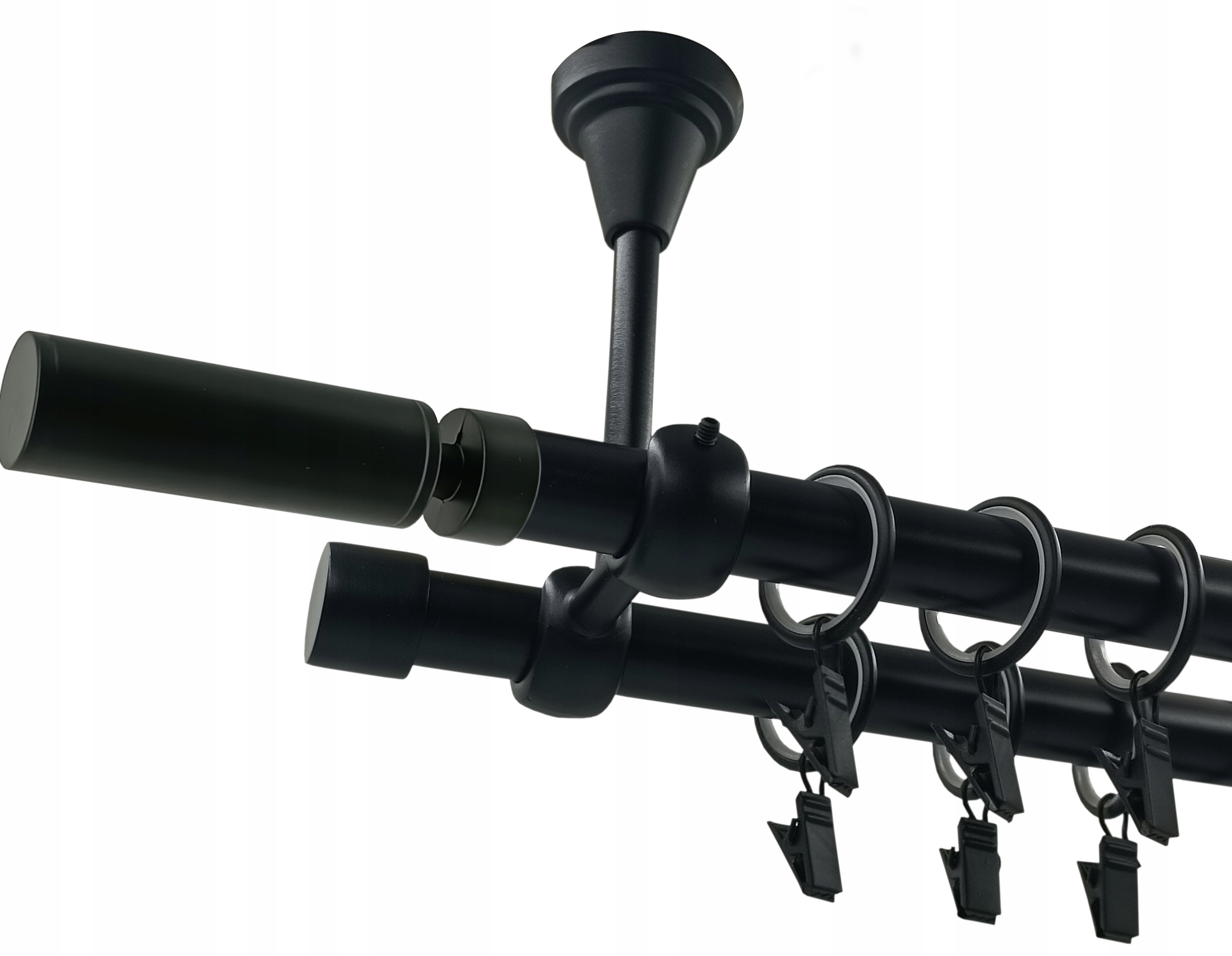 Garnýž Černý Mat 19+19 mm Waldo 280 cm