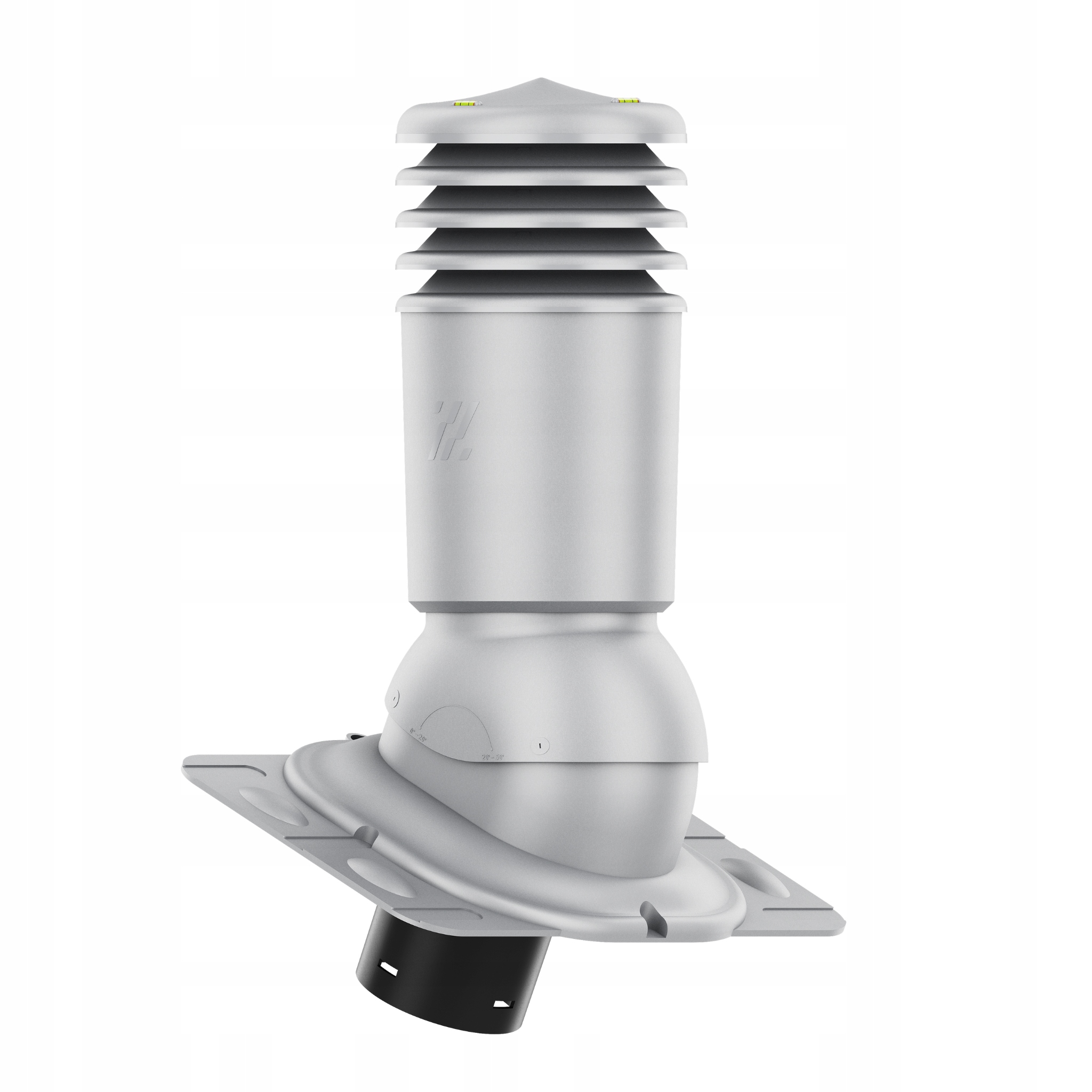 větrací komín Izolovaný HiVent fi125 Univerzální Stříbrný 9006