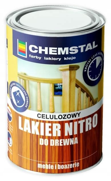 Lakier Nitro Chemstal Bezbarwny Połysk 5L