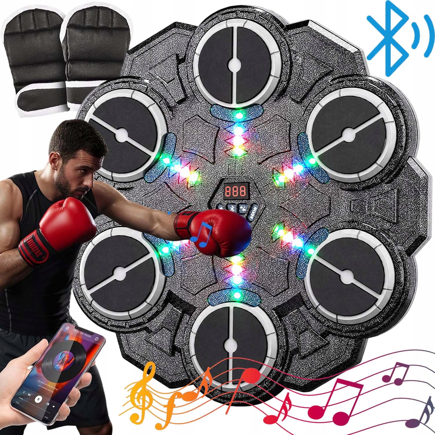 Music Boxing Machine Tréninkový Boxovací Kotouč Jako Dárek Pro Děti