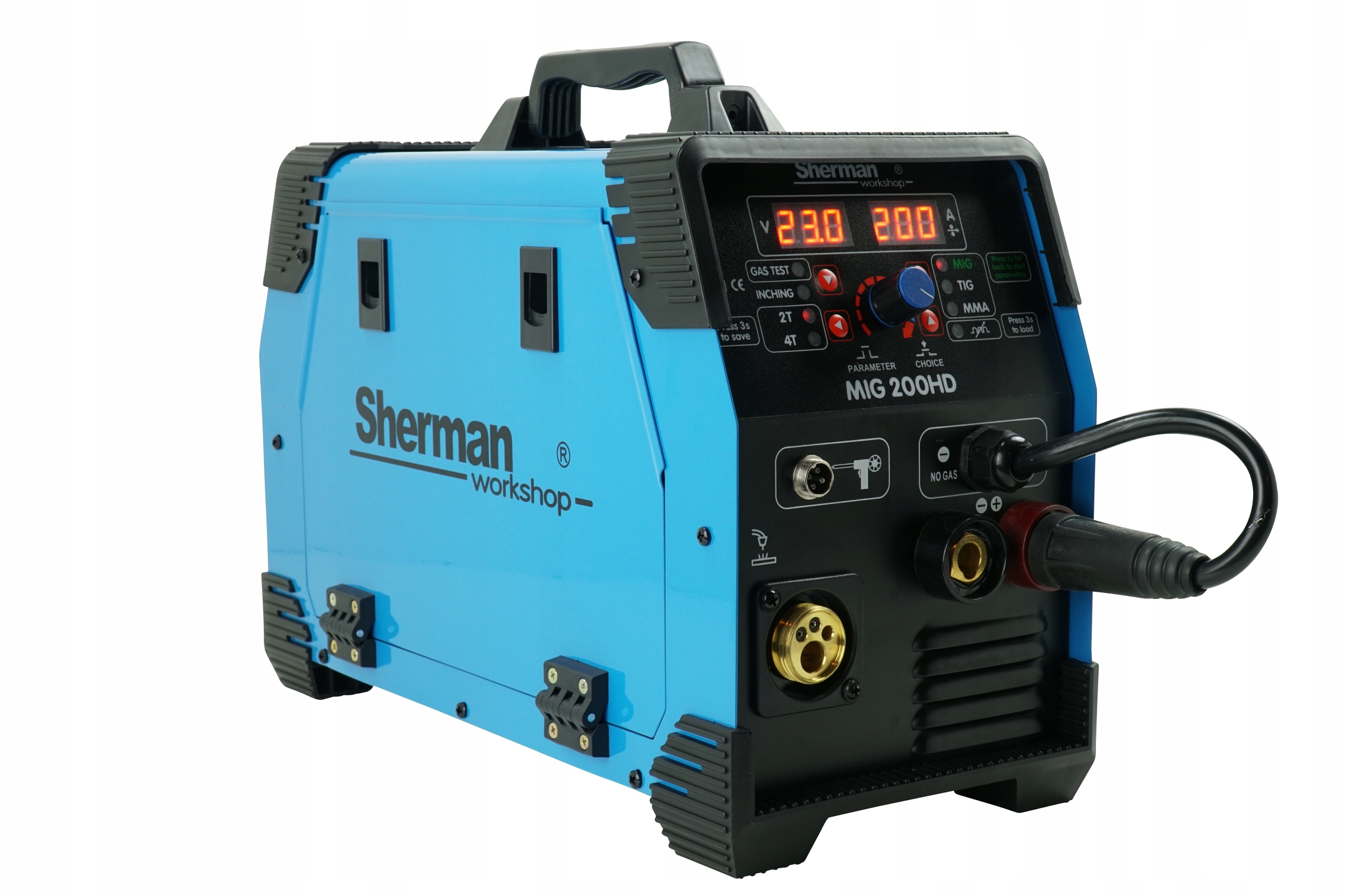 Spawarka migomat MMA TIG SHERMAN MIG 200 SYNERGIA Kod producenta MIGOMAT MIG 200 SYNERGIA KPW6