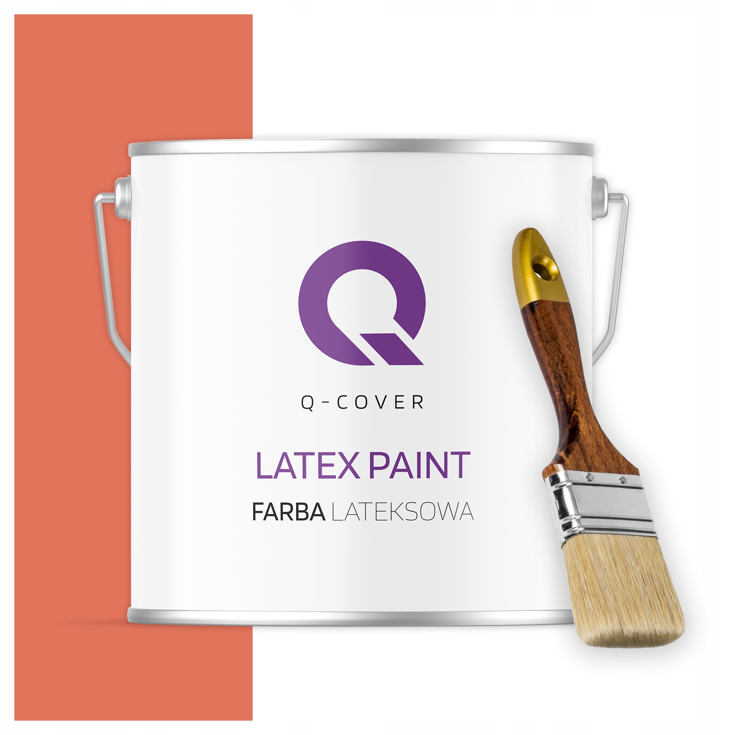 Latexová farba na steny stropov Hlboká matná 5L Farba Púčiková H6029 Štetec