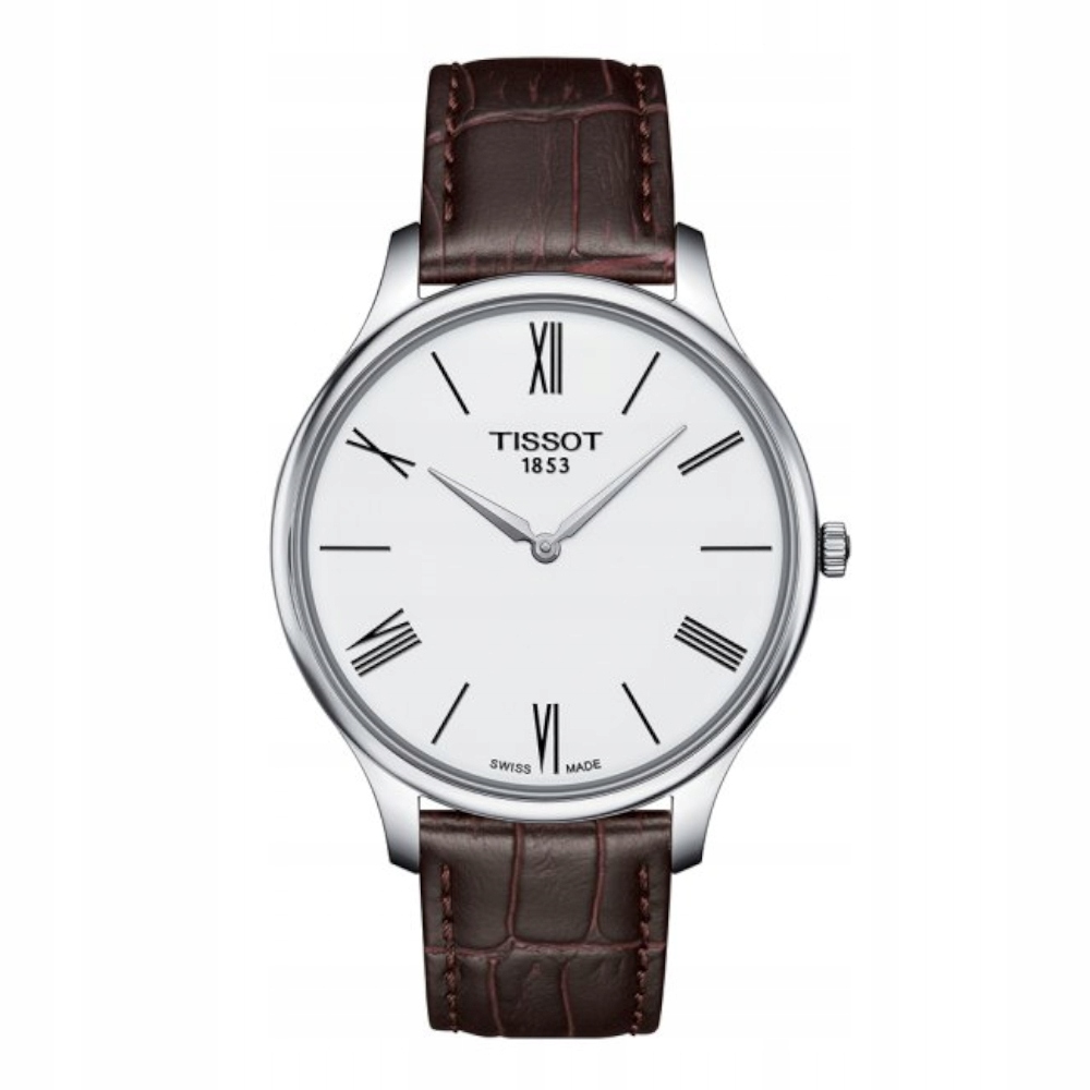 Pánské hodinky Tissot Tradition T063.409.16.018.00 Křemenná kůže hnědá