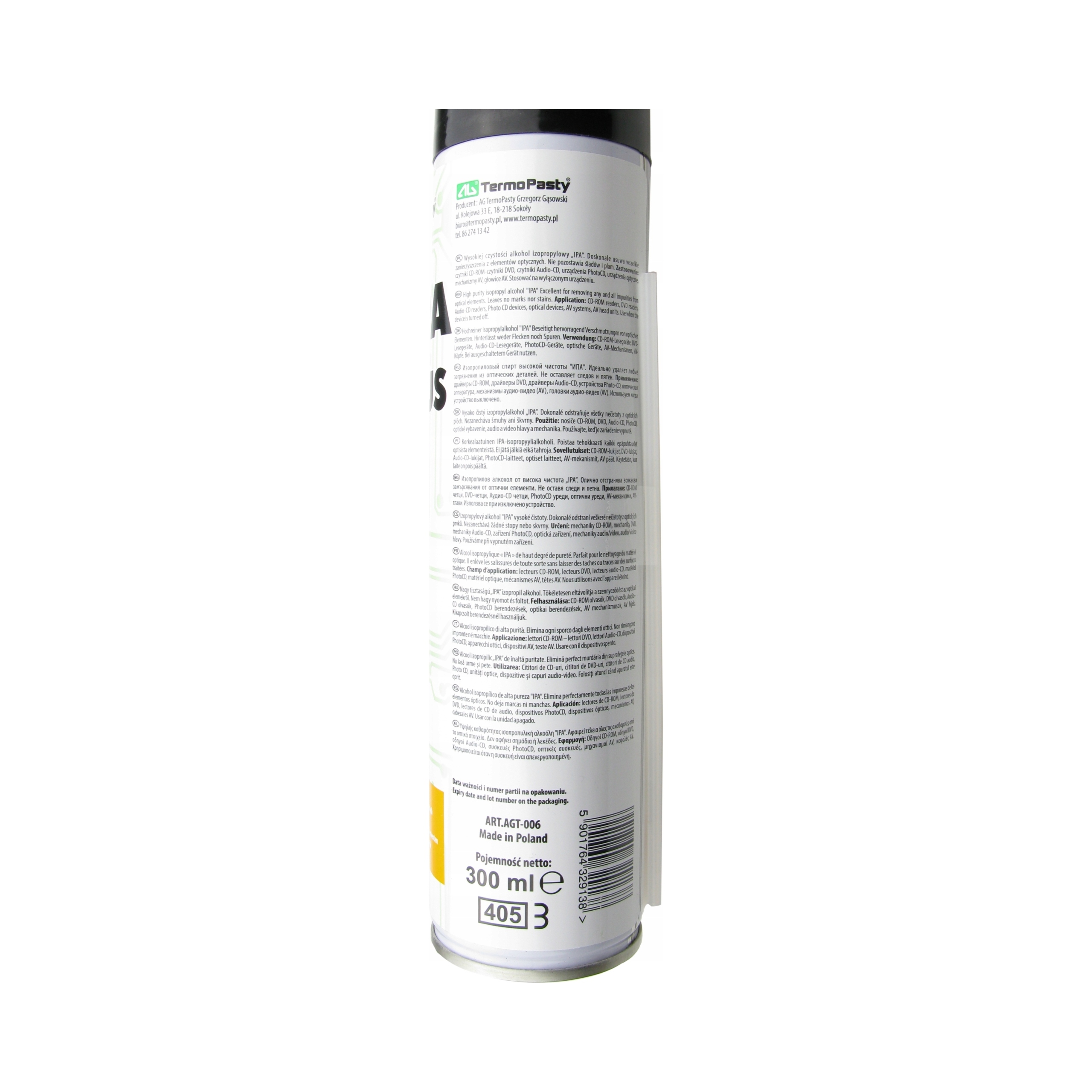 Kontakt Ipa Plus preparat zawierający alkohol izopropylowy 300ml aerozol