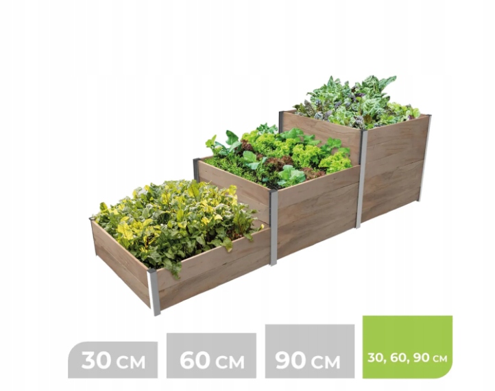 Modulární vyvýšený záhon zahradní bedna 105x310x3H