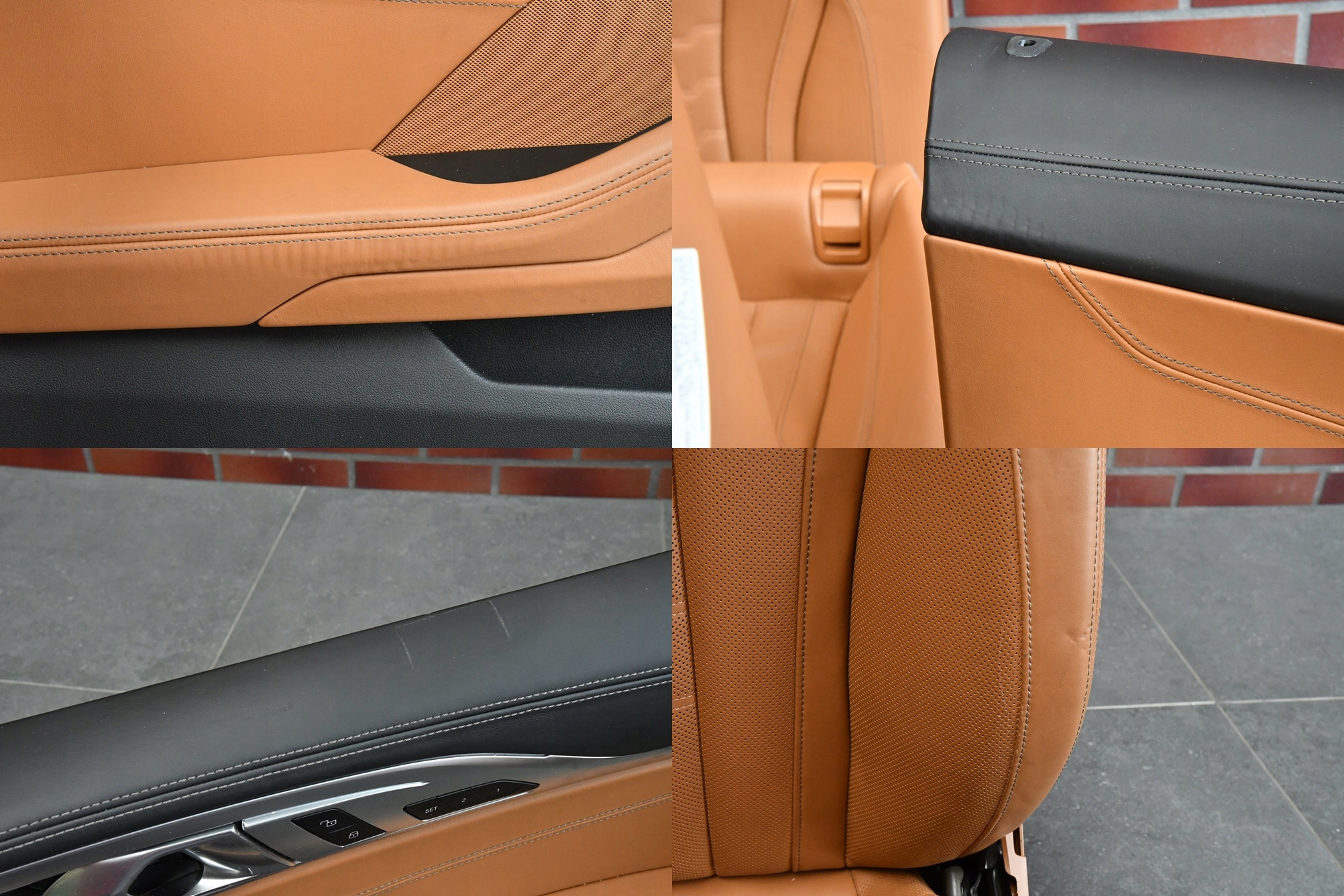 Sitze mitte innere BMW 8 G15 COUPE VARI COGNAC INDIVIDUAL
