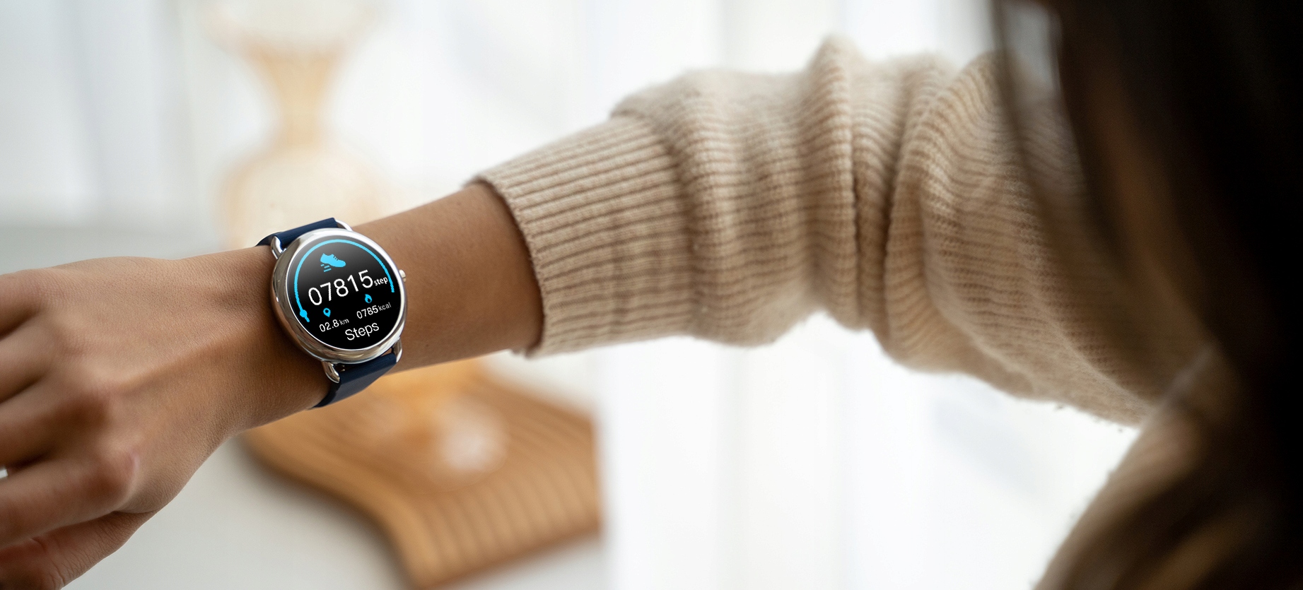 Smartwatch Bemi Cosmo Srebrny + 2 paski Obsługa ładowania bezprzewodowego nie