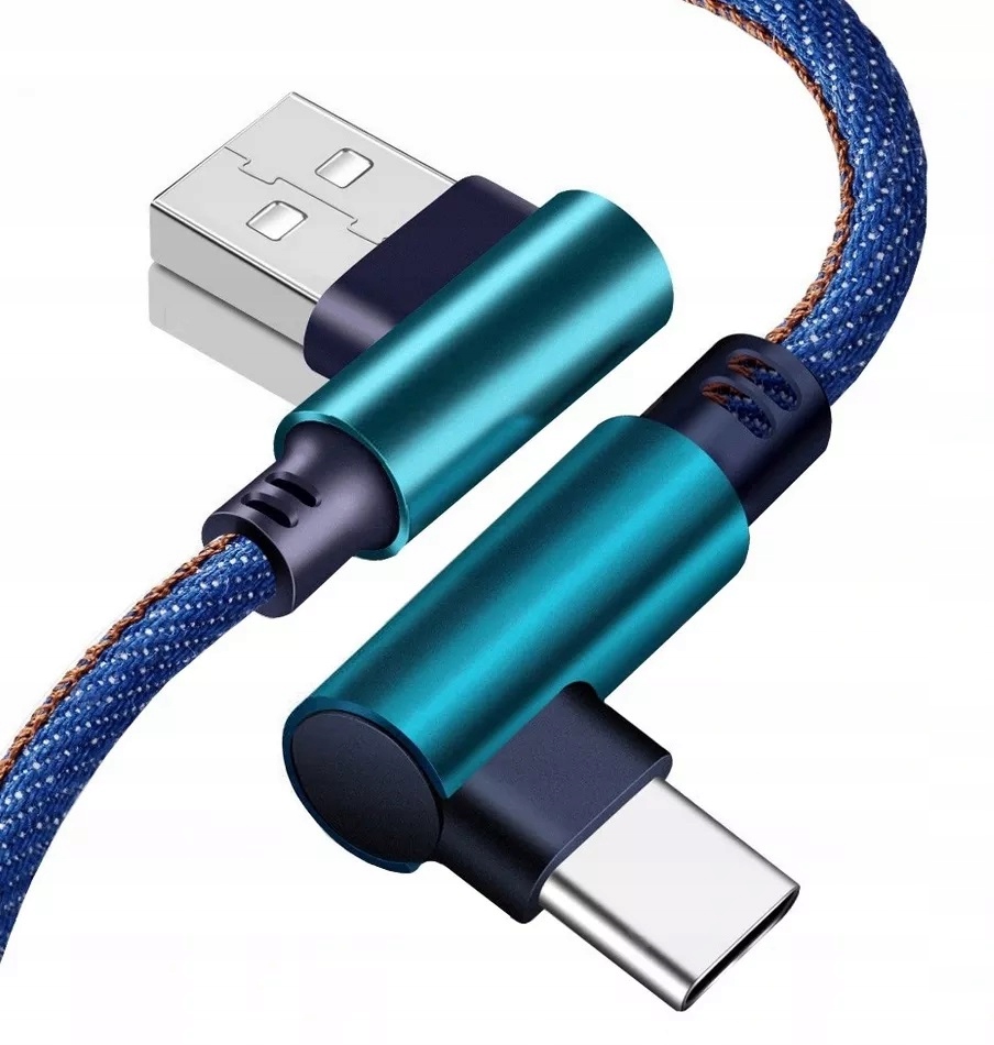 Kabel usb typ-c kątowy szybkie ładowanie 1m /1867