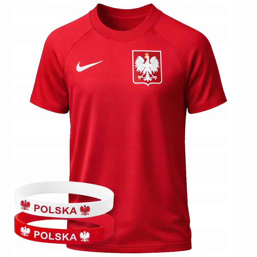 Polska Koszulka Kibica Nike Reprezentacji sportowa L Opaski Zestaw