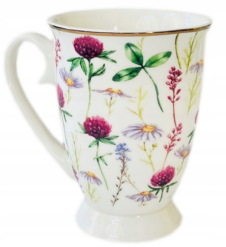 

Kubek Kubeczek Na Stopce Z Wzorem Kwiatowym wz-3