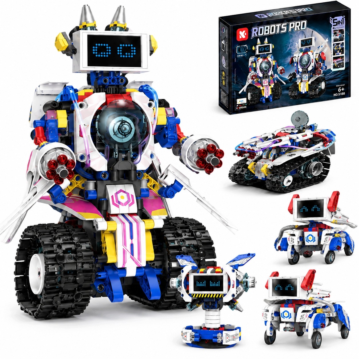 Klocki Code Robot Rc Programowanie Robotyka 5W1 620 El