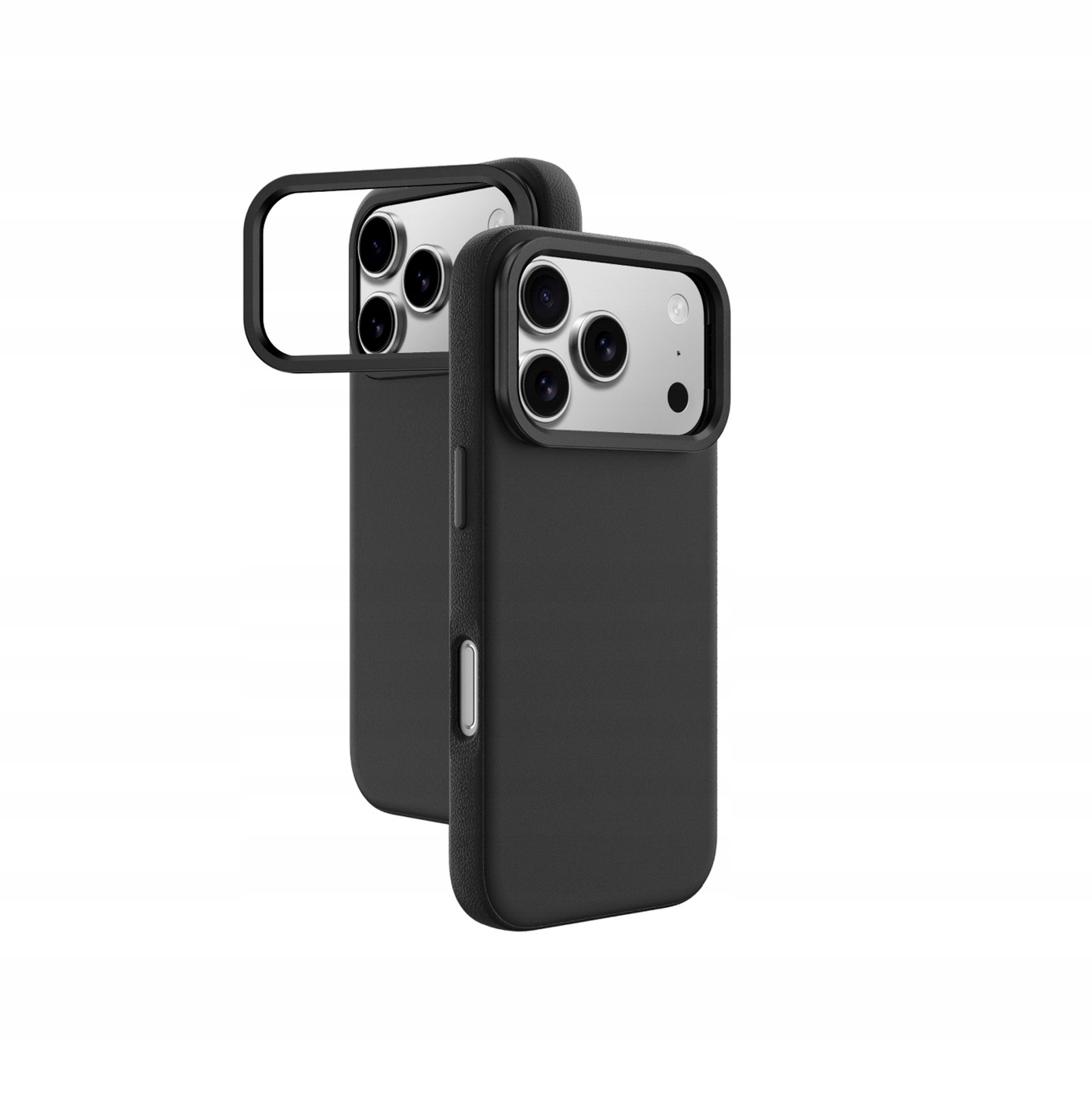 Etui pokrowiec na iPhone 17 Pro z podstawką Glamour czarne