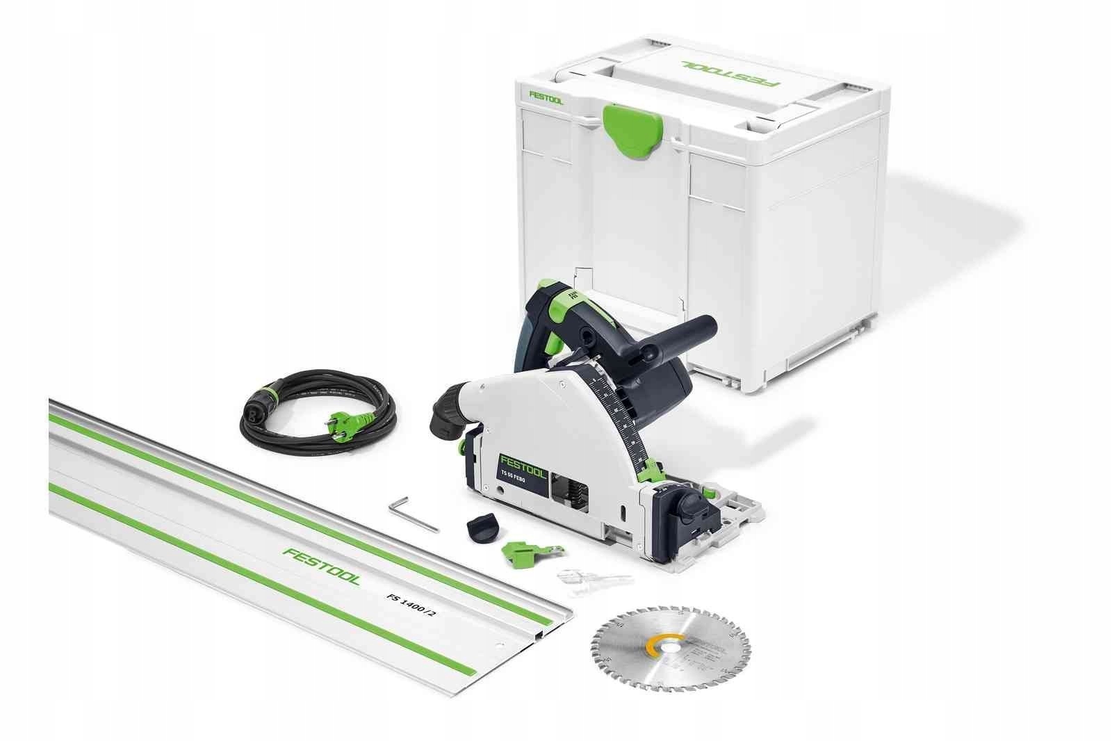 Pilarko Zagłębiarka Ts 55 Febq-plus-fs Z Szyną 1200W 160 mm Festool 577010