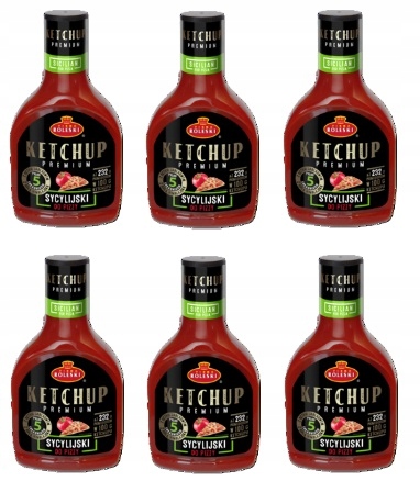 Levně 6 x 465 g Roleski Sicilský kečup na pizzu Premium Karton