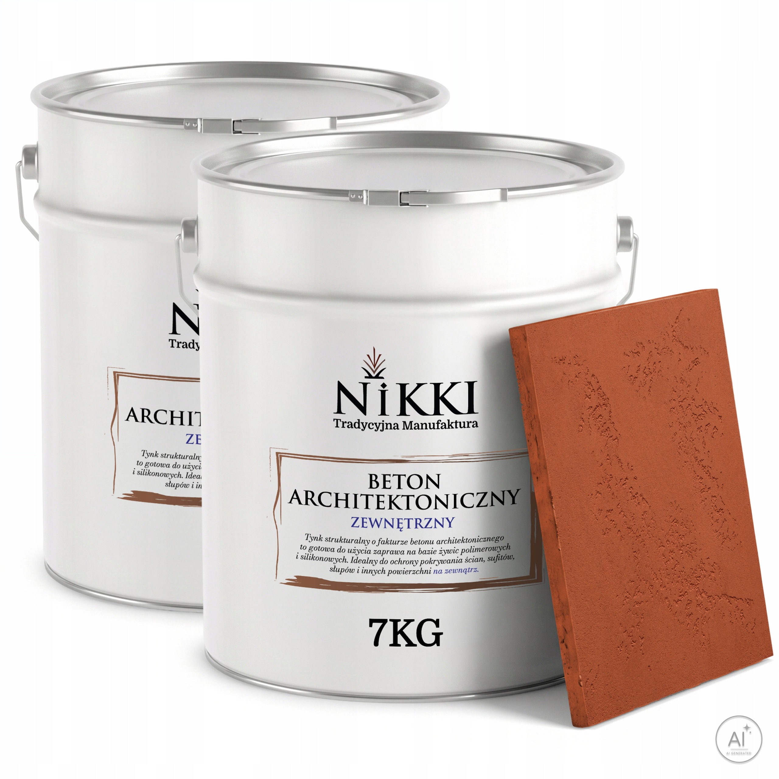 Fasádní omítka s architektonickou strukturou Betonu 5 m2 2 x 7 kg Rezavá