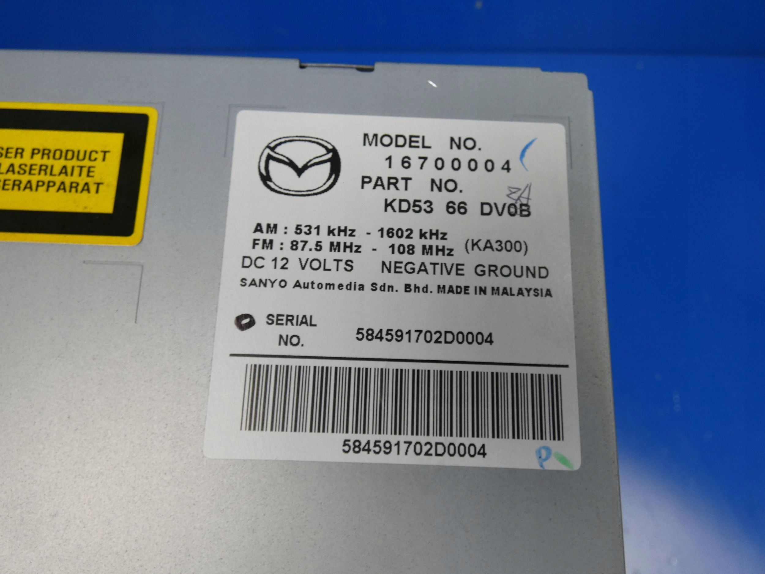 MAZDA CX5 CX-5 2012- RADIO Fabrique Navigation
